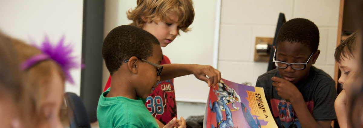 children in classroom