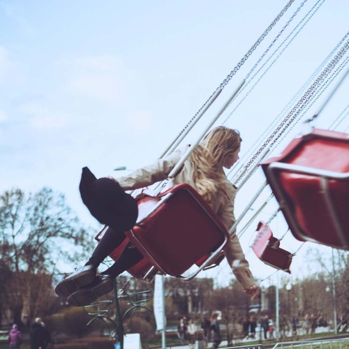 Girl on swing